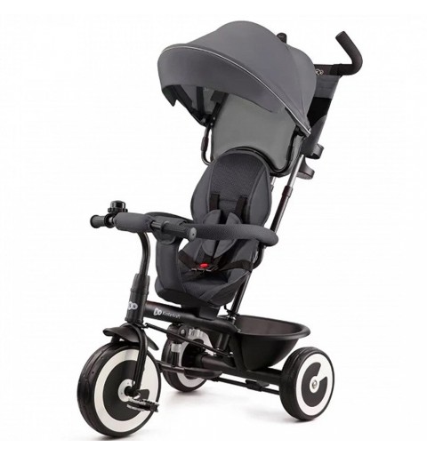 Kinderkraft Aston - innowacyjny rowerek trójkołowy | Malachite Grey